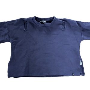 Varley Navy Crew Neck Sweater